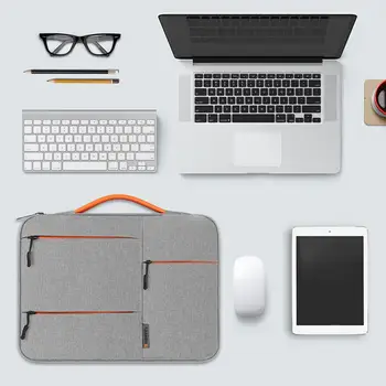 Laptop Bag Smooth Zipper Notebook Pobag Portfelio krepšys Atsparus smūgiams Kelių sluoksnių apsauga Nešiojamojo kompiuterio rankovė Office