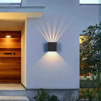 Lauko ir vidaus sieninis šviestuvas Tinkama moderni verandos šviesa sodui Baigta patalpa Kiemas Garažo kambario apdaila Apšvietimo lempa