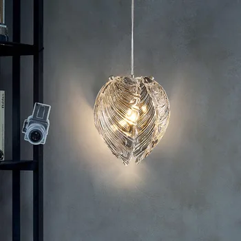 Lengvas prabangus mažas šviestuvas Miegamasis Baras Baras Restoranas Kūrybingas stiklo dizaineris Modernūs minimalistiniai naktiniai šviestuvai