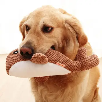 Lengvas šunų žaislas Garso efektas Ekologiškas šuns įkandimas Žaislinis šuniukas Girgždantis Pliušinis kramtomasis žaislas