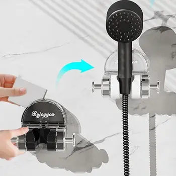 Lipnus dušo galvutės laikiklis Reguliuojamas siurbtukas Dušo laikiklis vonios kambario perforavimo nemokamam dušo stovui Vonios kambario aksesuarai