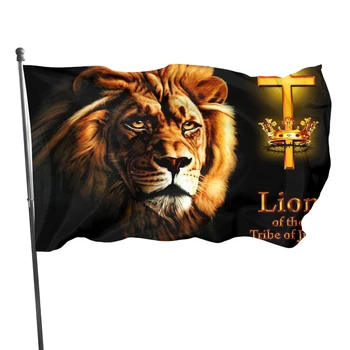 Liūto vėliava Judo genties liūtas Pasirinktinės vėliavos vėliavų dekoravimas 90*150cm 120*180cm