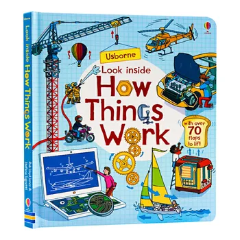 Look Inside How Things Work,Children's children age 3 4 5 6, English Popular science picture books, 9781474936576