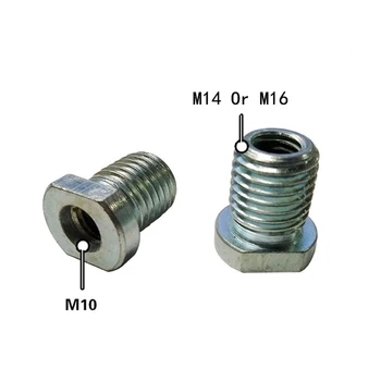M10 į M14 / M16 adapterio kampinis šlifuoklis poliravimo sąsaja jungties keitiklio sraigtinis švaistiklis elektrinio įrankio sriegio adapteris