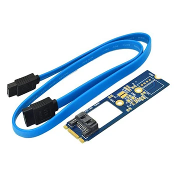 M2 SATA adapteris Konvertuoti kortelę B-M RAKTAS M.2 NGFF SATA SSD į 7Pin adapterio plokštės kortelės palaikymas 2242 2260 2280 Pagrindinė plokštė