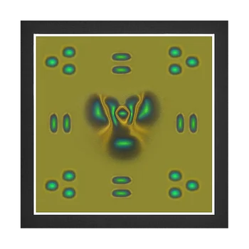 Magnetinio lauko peržiūros filmas, magnetinio lauko detektorius, skirtas magnetiniams laukams pamatyti mokslinio projekto mokymui 4 x 4 colių