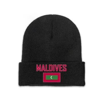 MALDYVAI Šalies vėliava Top Print Vyrai Moterys Unisex Megzta skrybėlė Žiema Ruduo Beanie Kepurė Šiltas variklio dangtis