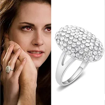 MANGOSKY Twilight Bella vestuvinis žiedas pilnas CZ cinko lydinys Krištolinis moteriškas žiedas Sužadėtuvių žiedas didmeninė prekyba