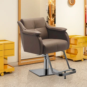Manikiūras Makiažas Kirpėjų kėdės Sukamasi kosmetika Kirpykla Tuštybė Kirpyklos kėdės Grožis Sillas De Barberia Modernūs baldai