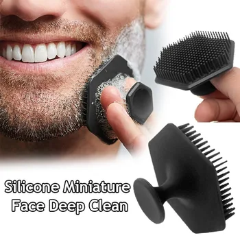 Minkštas silikoninis veido valymo šveitimo šepetėlis Šveičiamasis veido šveitiklis Gilus švarus skutimosi masažas Odos priežiūros priemonė