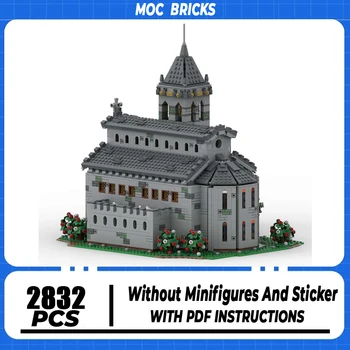 Moc statybinis blokas Viduramžių katedros modelio technologija Plytų 