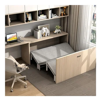 modern space saving office nap magic device lova namų studijų kompiuteris stalas nematoma išmanioji lova sulankstoma lova