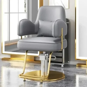 Modernios kirpyklos kėdės Europietiško stiliaus kirpykla Kėdė Persirengimo kambarys Fotelis Fotelis Atlošas Cabeceros baldai