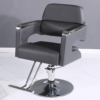 Modernios reguliuojamos kirpyklos kėdės Comfort Luxury Makeup Shop Kirpyklos kėdės Salon Chaise Coiffeuse komerciniai baldai RR50BC