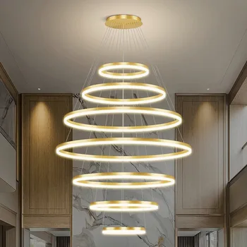 Modernus laiptų šviestuvas Pakabinami šviestuvai patalpų apšvietimas Lubų lempos pakabinamas šviestuvas LED šviestuvai svetainei patalpų šviestuvasin