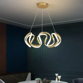 Modernus led šviestuvas profiliuotas auksinis/juodas virtuvės svetainė valgomasis virtuvė miegamasis namų dekoravimo šviestuvai
