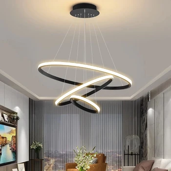 Modernus valgomasis Pakabinami žibintai patalpų apšvietimas Lubų lempa pakabinama šviesa LED šviestuvas dekoratyvinis patalpų apšvietimas