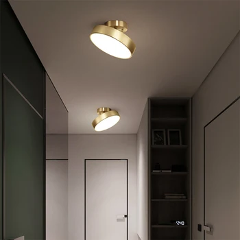 Modernūs LED lubų šviestuvai Mazginiai namų dekoro priedai miegamajame Svetainė Valgomojo koridoriaus šviestuvai Apvalus vario dekoro šviestuvas