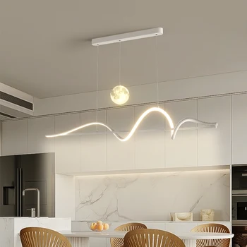 Modernūs valgomojo šviestuvai LED pakabinami žibintai Namų dekoravimas svetainei Virtuvė Vidinis minimalistinis dekoratyvinis pakabinamas šviestuvas