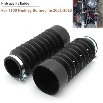 Motociklo priekinės šakės dangteliai Gaiter batai Šoko gumos dulkių dangtis Triumph T100 Hinkley Bonneville 2001-2013 2012 2011 2010
