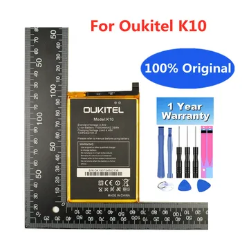 Nauja 100% originali 11000mAh Oukitel K10 baterija Oukitel K10 atsarginis telefonas Bateria Aukštos kokybės baterijos su įrankių rinkiniais