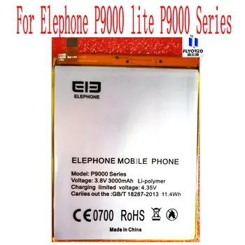 Nauja aukštos kokybės 3000mAh P9000 serijos baterija elephone P9000 lite P9000 serijos mobiliajam telefonui