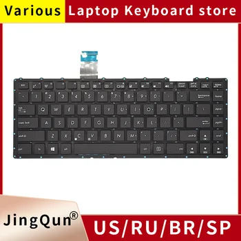 Nauja originali JAV rusiško nešiojamojo kompiuterio klaviatūra, skirta ASUS X450V A450V R409L k450V Y481C W418L X452M X452M R409 F450V Y481L D452C A450C