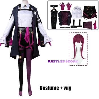 NAUJAS Kafkos Cosplay drabužių perukų žaidimas Honkai: Star Rail Cosplay Kafka Fullset Girl Halloween Carnival Cosplay Party Suit XS-XXLSuit