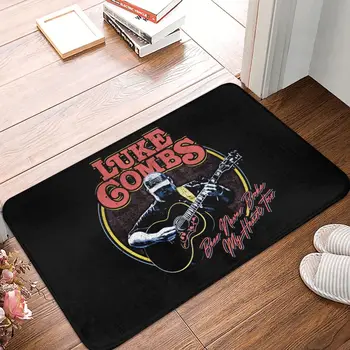 NAUJAS Luko šukos Spausdintas durų kilimėlis Grindų kilimėlis Pagrindinis Kūrybinis kilimėlis Super minkštas sugeriantis vonios durų kilimėlis Durų įėjimo kilimėlis