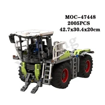 Naujas MOC47448 statybinis blokas Žemės ūkio transporto priemonės traktorius 2005PCS surinkimo dalelių žaislo modelis Suaugusiųjų ir vaikų žaislų 