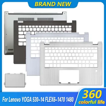 Naujas nešiojamojo kompiuterio dėklas, skirtas Lenovo YOGA 530-14 FLEX6-1470 1480 priekinis rėmelis Palrmest klaviatūros rėmelis apatinis dėklas Jutiklinės dalies viršutinis dangtelis