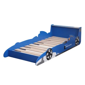 Naujausia vaikiška lenktyninė automobilinė lova Easy Assembly Medinė vaikiška lova 140*70cm čiužiniui Aukštos kokybės vaikiška viengulė lova