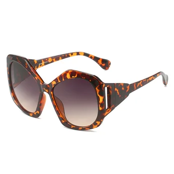 NYWOOH Vintažiniai Y2K akiniai nuo saulės Moterys Vyrai Daugiakampio dizainas Akiniai nuo saulės Moteriškas mados gradientas Pilkas veidrodis Atspalviai UV400 akiniai