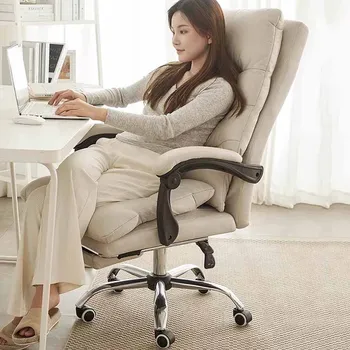 Odinė neperšlampama biuro kėdė Disain dizainas Kompiuterio pasukama kėdė Kaklas Galvos atrama Pagalvė Silla De Oficina Biuro baldai