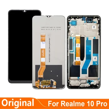 Original 6.72'' Skirta OPPO Realme 10 Pro RMX3663 RMX3660 RMX3661 LCD ekrano jutiklinio ekrano skaitmeninimo priemonės surinkimui