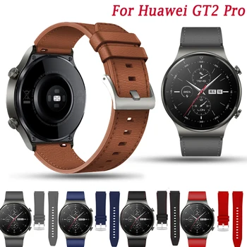 Pakaitinis dirželis Huawei GT 2 Pro Sport Leather 22mm oficiali laikrodžio juosta Huawei Watch GT2 GT3 GT 3 Pro 46mm apyrankės apyrankei