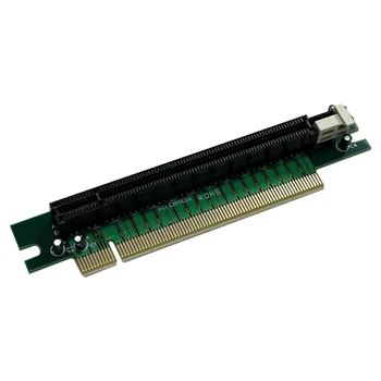 PCI-E 16X stovo kortelė 90 laipsnių Pci-E Pci-Express 16X į 16X lizdo stačiakampio ilgintuvo apsaugos stovo adapterio kortelė
