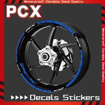 pcx Motociklų padangų ratlankio juostelė Vandeniui atsparus šviesą atspindintis lipdukas Honda PCX160 PCX155 PCX125 priekinio galinio rato lipdukas