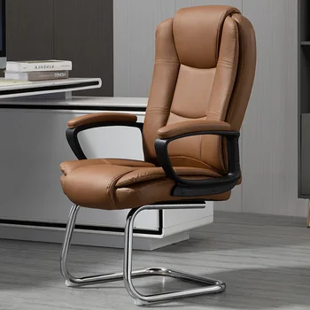 Pigios modernios biuro kėdės Elastinės odos pagalvės dizaino rankena Darbo kėdė Nemokamas pristatymas Profesionalūs silla lankstomi baldai