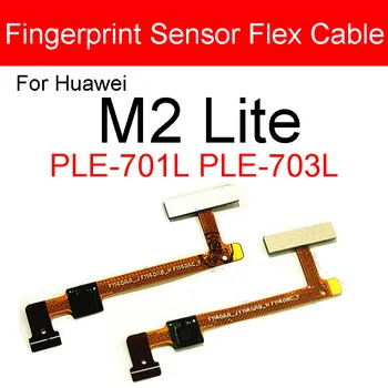 pirštų atspaudų namų mygtuko lankstus juostelės kabelis, skirtas Huawei Media Pad M2 Lite PLE-701L PLE-703L grąžinimo meniu Pakaitinės remonto dalys