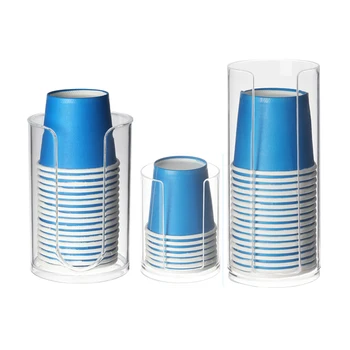 Plastikinių puodelių organizatorius Sulankstomas puodelių dozatorius U formos vietą taupantis popierinių puodelių dozatorius Lengvai naudojamas laikiklis