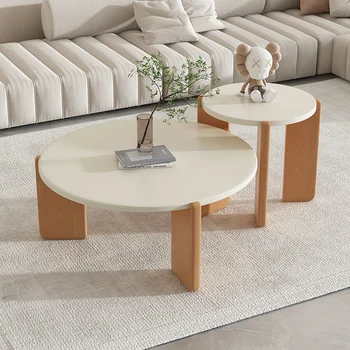 Prabangūs kavos staliukų dekoravimo priedai Mediniai kavos staliukai Dizaineris Japonų meubles de Salon Dinning stalo komplektas baldai
