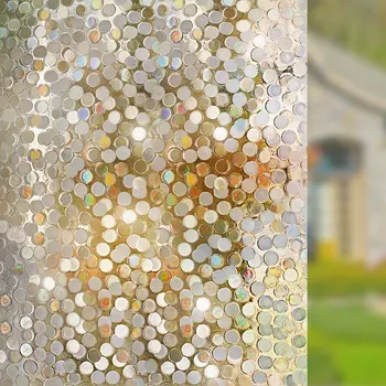 PVC Pusiau permatoma burbulinė dekoratyvinė langų tonavimo plėvelė namams, aukščiausios kokybės privatumas, 45 cm, 60 cm, 90cm x 200cm