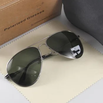 Retro akiniai nuo saulės Vyrai Polarizuoti akiniai nuo saulės Moterys Unisex Dizainas Rui Hao akinių prekės ženklas Pilot Saulės akiniai 2882