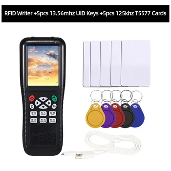 RFID kopijavimo aparatas su visa dekodavimo funkcija Intelektualiosios kortelės raktas NFC IC ID Dubliktoriaus skaitytuvo rašytojas (UID rakto T5577 kortelė)