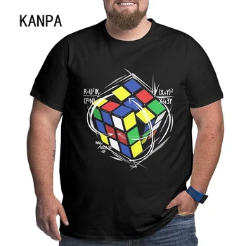 Rubic Cubes Fans Marškinėliai plius dydis Viršutiniai marškinėliai dideliems ir aukštiems vyrams Grafiniai naujutėlai Vyriški medvilniniai drabužiai 1XL-6XL