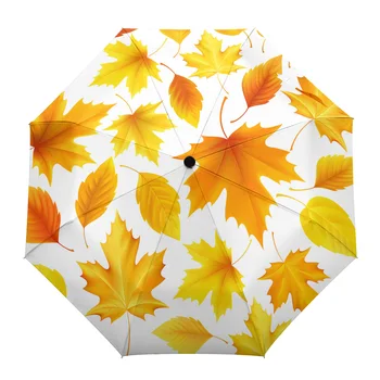 Rudeninė klevo lapų tekstūra Automatinis skėtis Kelioninis Sulankstomas skėtis Nešiojami skėčiai Skėčiai nuo vėjo