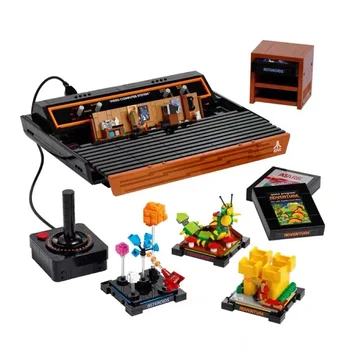 SANDĖLYJE Kūrybiškumas Atari 2600 statybinių blokų modelis tinka 10306 MOC Senovinių žaidimų konsolės kaladėlės Žaislai berniukams Gimtadienio dovanų rinkinys