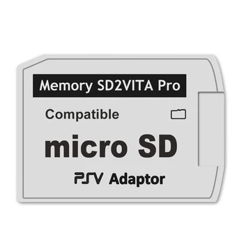 SD2Vita 5.0 atminties kortelės adapteris, skirtas PS Vita PSVSD micro-SD adapteriui, skirtam PSV 1000/2000 PSTV FW 3.60 HENkaku Enso System