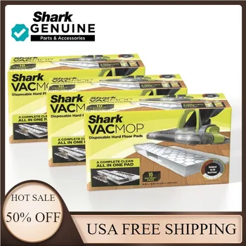 Shark VACMOP vienkartinis kietų grindų dulkių siurblys ir šluostės pagalvėlės papildymas 30 CT, ryklių garo valytuvai
